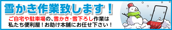 雪かき作業